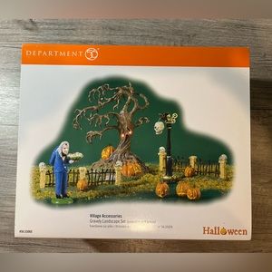 Department 56 Halloween Village Accessories Gravely Landscape Set